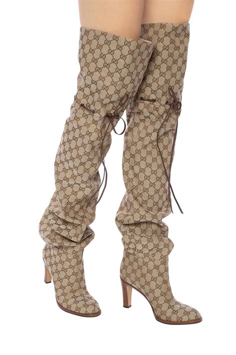 gucci leggings boots|Gucci thigh high boots sale.